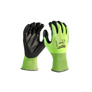 High-Visibility Cut Level 4 Polyurethane Dipped Gloves