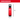 Red water bottle with black cap and Milwaukee logo, showing dimensions on a white background.