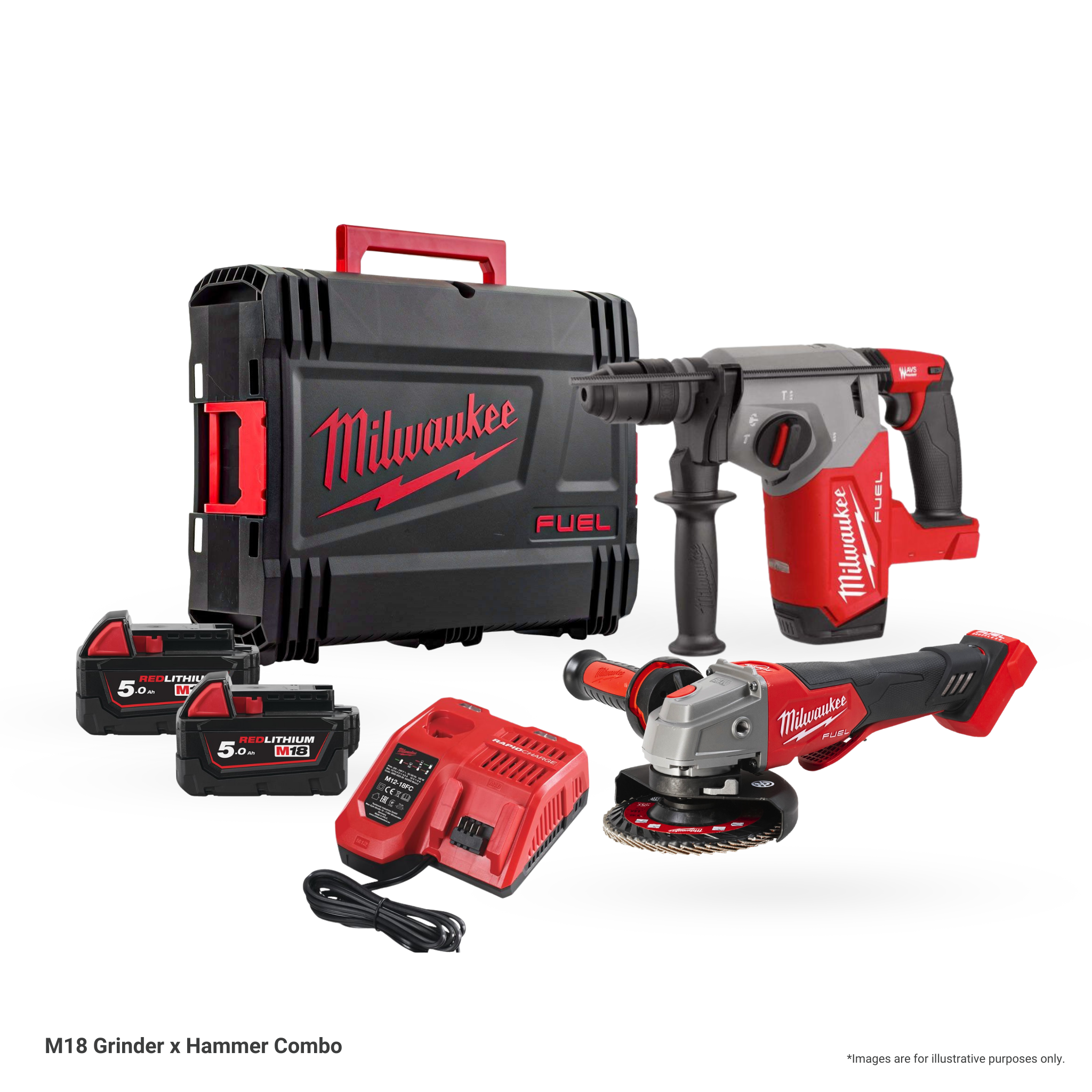 Milwaukee M12 BDC8-202C Kit Sturalavini A Spirale 12V - Con Batterie 2x2.0Ah E Spirale Da 8mm Per Tubi Fino A 60mm