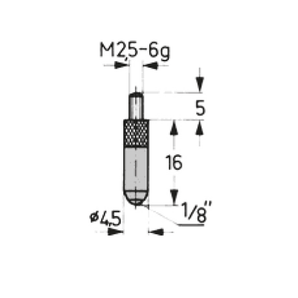 Contact Point, Knife-form M2, 5-6g, 0.2mm x 20°, Steel
