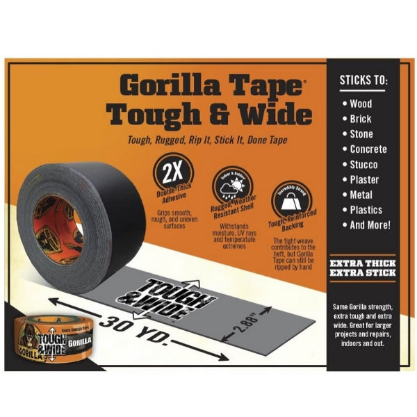 Gorilla tape tough and wide