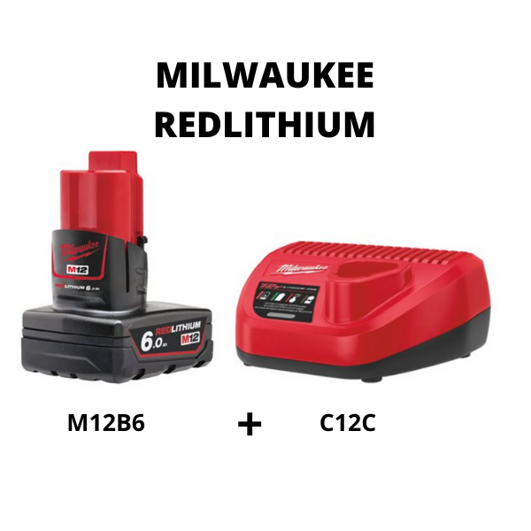 Milwaukee M12 Battery Starter Kit M12B C12C M12 18C M12 18FC